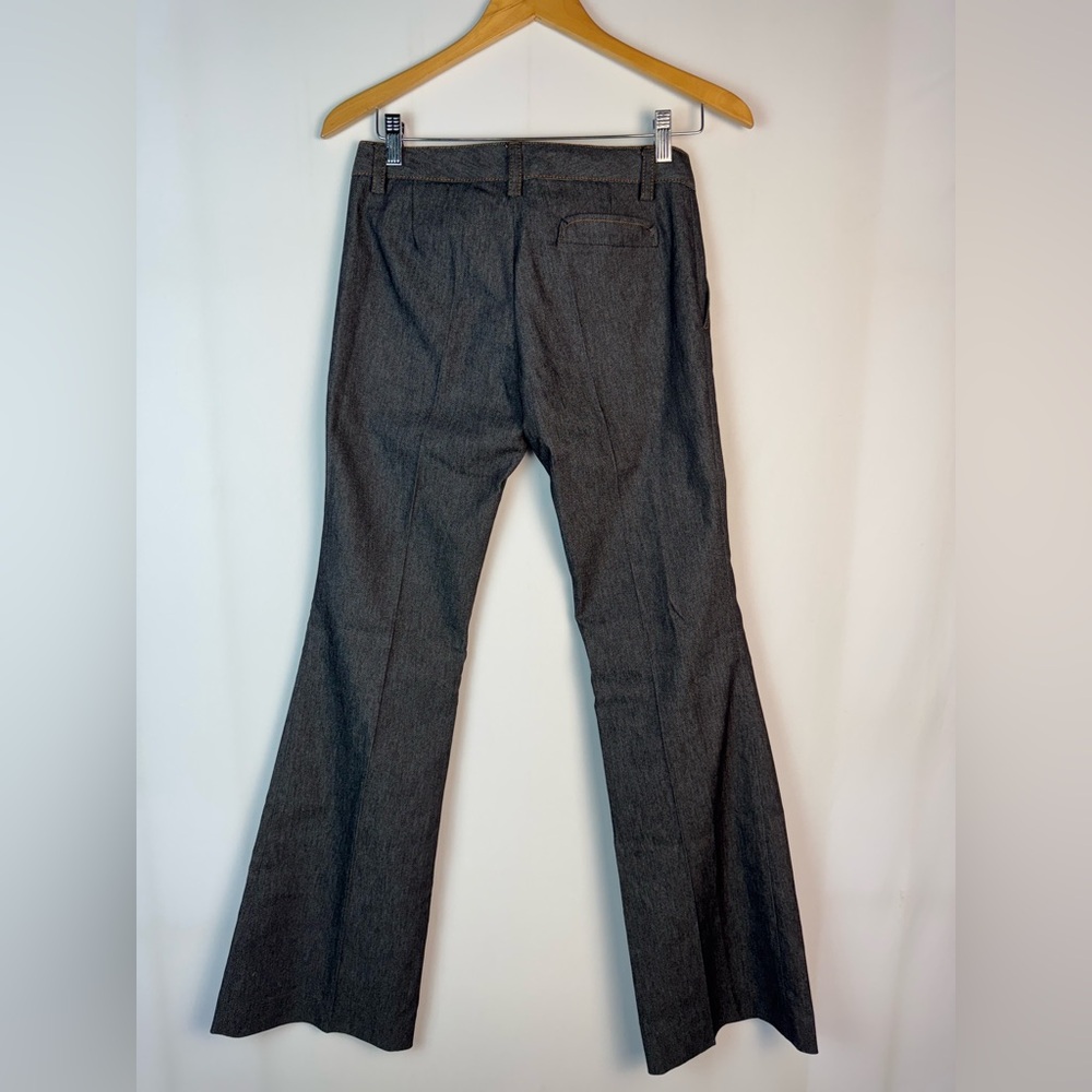 Zara Basic Dark Denim Flared Pants - image 3